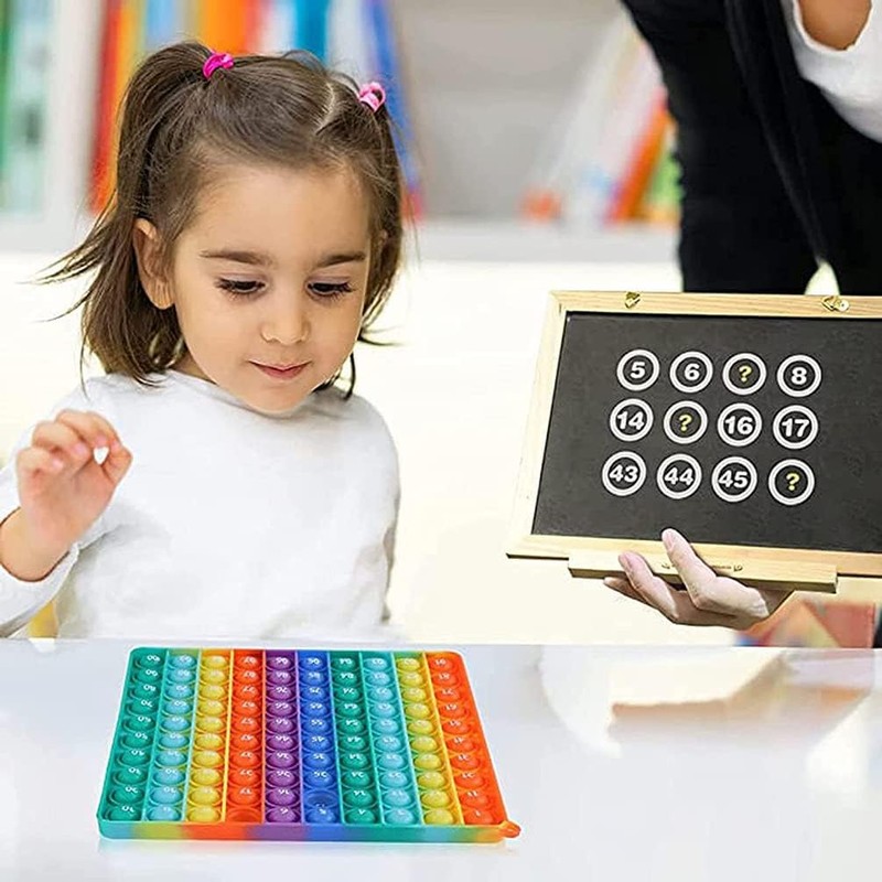 Squishy Toy (Numbers 1 - 100, Double Sided Printing), Push-Pop,