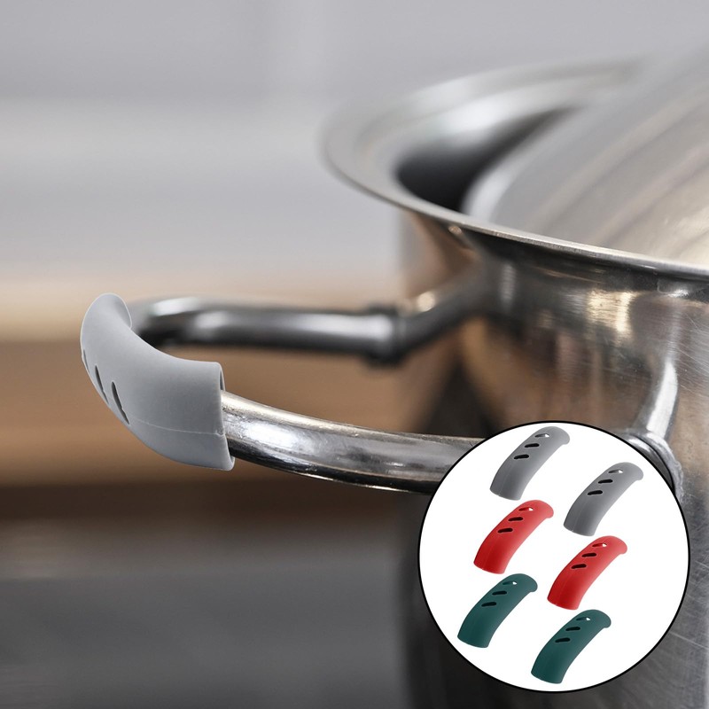 Cionyce 6 Pack Silicagel Pot Handle Covers 3 Inch Lid