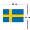 4 X Sweden Flag Temporary Tattoo Lasts 1 week Swedish
