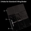 Trading Card Sleeve Pages 9 Pocket Pages Protectors 3 Holes