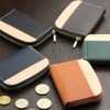 [ABIES] Made in Japan Genuine Leather Round Zipper Coin Purse