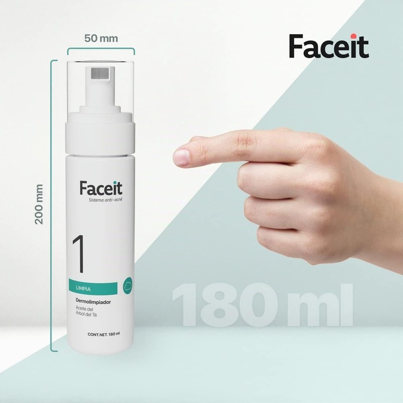 Faceit Limpiador Facial Espuma Antiacné 180 ml