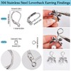 SUNNYCLUE 1 Box 250Pcs Earring Hooks and Jump Rings 100Pcs