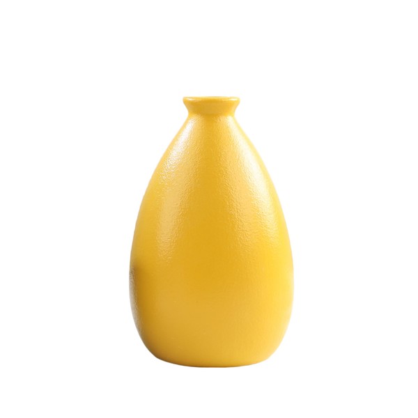 LSBTAUCP-Ceramic vase,Yellow vase for Home Decoration, Modern Style Dry vase,