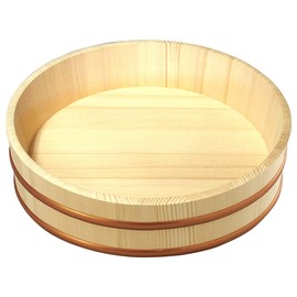 Yamashita Kogei 522456 Sushi Utensils, Natural, Approx. Diameter 14.2 x Height 3.6 inches (36 x 9.1 cm), Made in Japan