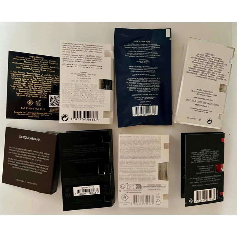 JRoBeauty Cologne High End Designer Fragrance Sampler Set for Men