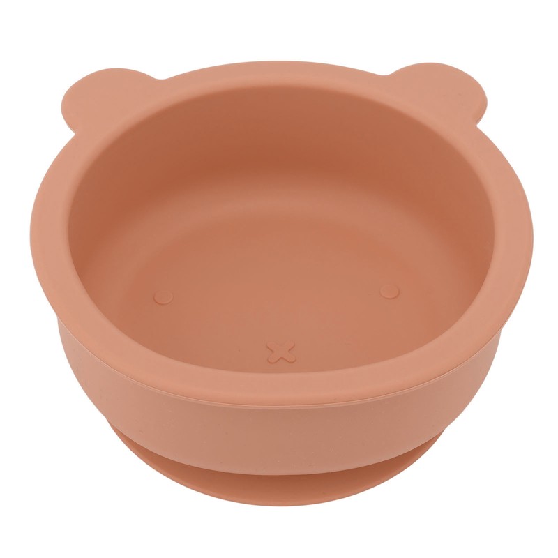 Silicone Baby Bowl Spoon Set with Bottom Suction Cup Ergonomic