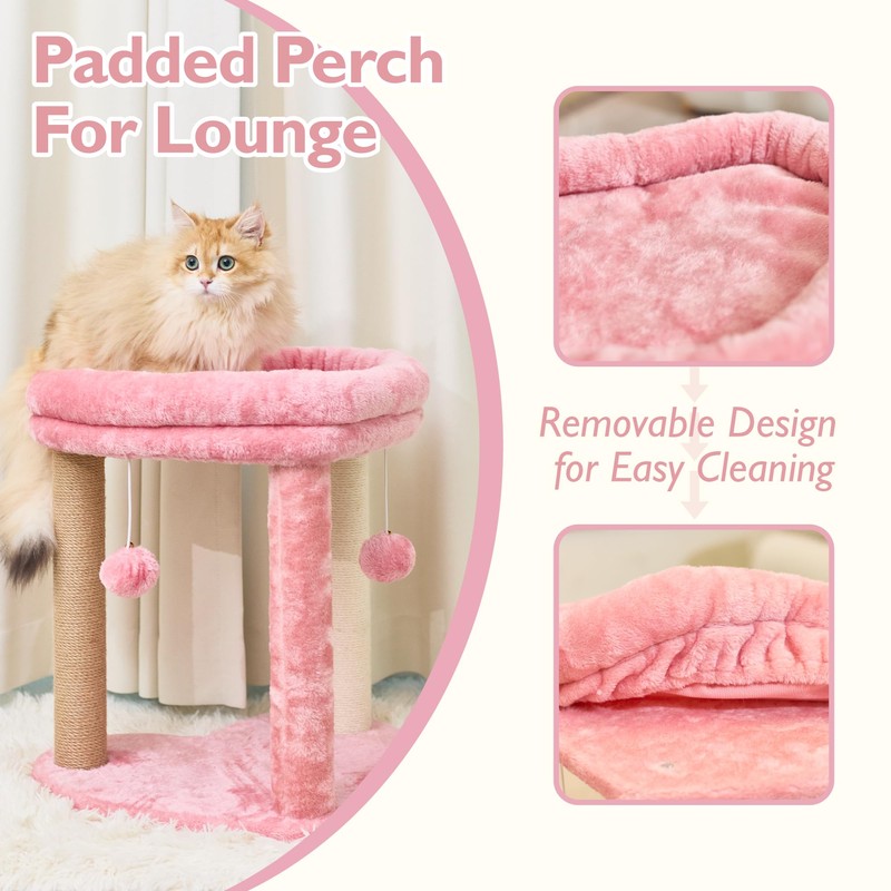 Suudroeen Cat Scratching Post Tree 3 in 1 Cat Tree