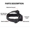 Action Camera Accessories Head Strap Mount for GoPro, Actioncam Head