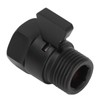 Shutoff Valve, high Efficiency Black Shower Head Valve for Kitchen