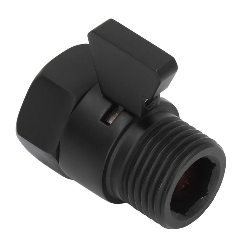 Shutoff Valve, high Efficiency Black Shower Head Valve for Kitchen