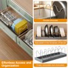 Pot Lid Holder, Lid Holder, Adjustable Pans Organiser, Lid Holder,