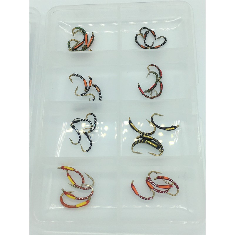 Fly Fishing 32 Epoxy Buzzers + FREE FLY BOX Size