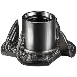 Wensilon 100pcs M4x8 T-nut Black Four-jaw - for Home, Hotel Outdoor Threaded Insertion
