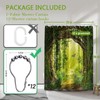 Sonbraux Forest Shower Curtains for Bathroom Green Nature 3D Garden