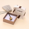 Koai Natural Stone Power Stone Lucky Amulet Magatama Necklace, Adjustable