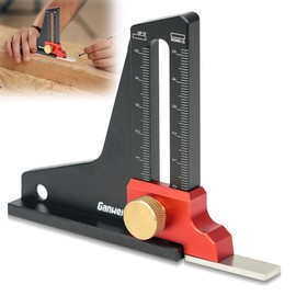Udbrud Altimeter, Depth Gauge Aluminium Alloy, Metric Height Gauge, Depth Measurement, Depth Saw Gauge, Table Saw, Depth Measuring Ruler for Home, DIY, Woodworking