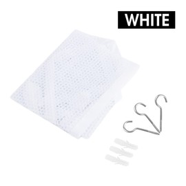 Large Soft Toy Hammock Mesh Net Teddy Bear Keep Baby Childs Bedroom Nursery Tidy (White)