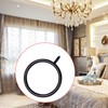 Eagles 50 Pcs Black Curtain Rings - 1.5 Inch Inner