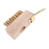 TEHAUX Steel Wire Brush Grass Removal Tool Durable Scrub Brush