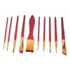 11Pcs Acrylic Paint Brushes Seamless Interface Strong Water Absorption Smoothly