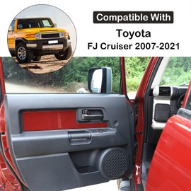 Auto Inner Door Handle Protective Trim Cover Compatible with Toyot@ FJ Cruiser 2007-2021 2Pcs Car Inner Door Handles Cover Interior Door Handles Protector Trim Decorate Covers ABS Interior Accessories