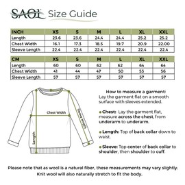 SAOL - Cárdigan de punto con botones irlandeses para mujer, 100 % lana merina, chamarra de madera con bolsillos, Marl Azul, Small