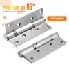 OUNONA Heavy Duty Automatic Self Closing Spring Hinges Stainless Steel
