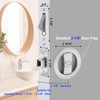 Dontay 2 Pack Pocket Door Privacy Lock, Flush Handles, 2-3/8"