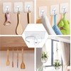 Self Adhesive Wall Hooks, Heavy Duty Transparent Sticky Hooks, Pack