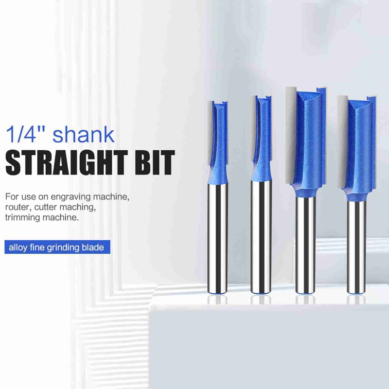 4Pcs 6mm Shank High-quality Milling Cutter Flush Trim With Bearing
