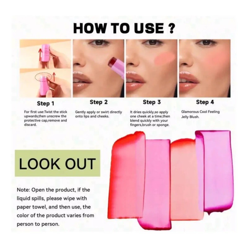 Favorbeauty Rubor Jelly Tint Gelatina Lip 24 Pzs Mayoreo