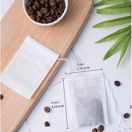 400 PCS Tea Bags, Tea Bags for Loose Leaf Tea, Empty Tea Bags with Drawstring Spice Bags for Reusable Loose Tea Filter(2.7Inch x 3.5Inch)