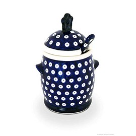 Bunzlauer Keramik Honey Pot with Honey Spoon Set Decor 42