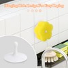 Scrub Sponge, 3-Piece Pack of Floral Shaped Dual Texture, Non-Scratch