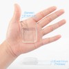 Transparent Square Door Stopper Wall Protector Set - 6-Piece Soft