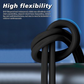 Lonlonty M12 A Coded 8 Pin to RJ45 Cable Cat5e Industrial Ethernet Shielded Cable M12 to RJ45 Sensor Cable for Cognex and Automation Application SFTP 26AWG 2M