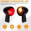 NTHREEAUTO Smoked Bullet LED Rear Turn Signals Integrated Brake Running