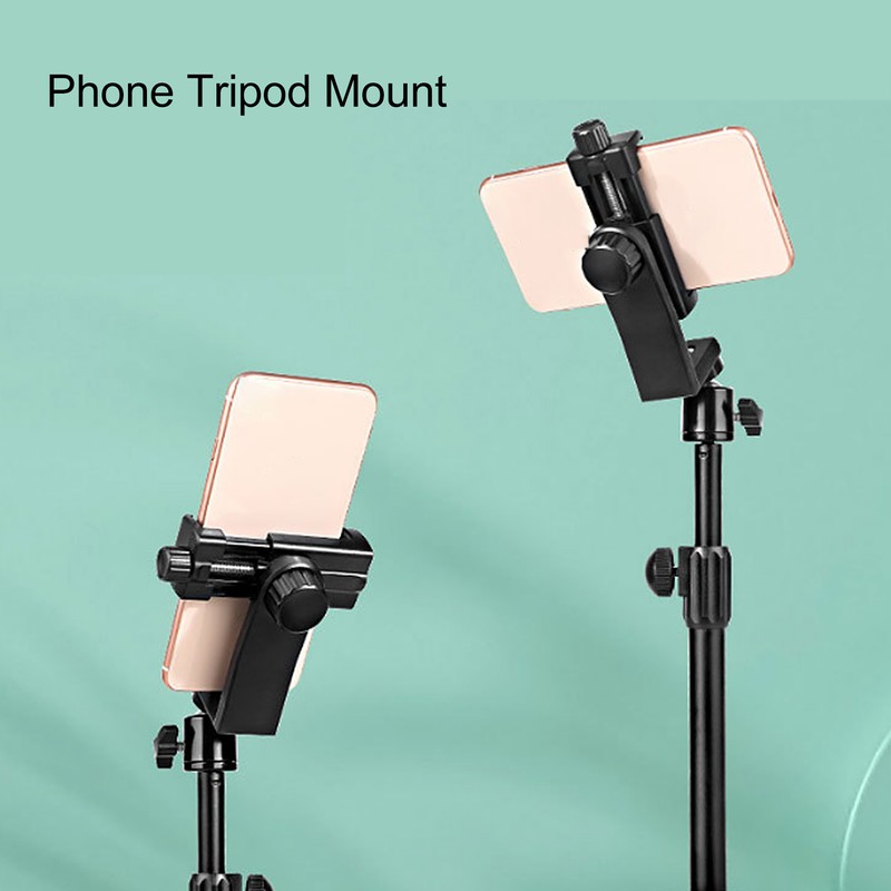 Phone Tripod Mount Flexible Adjust 360 Degree Rotatable 1/4 Inch