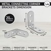 OMIDEAS 20 x Angle Bracket (30 x 30 x 16)