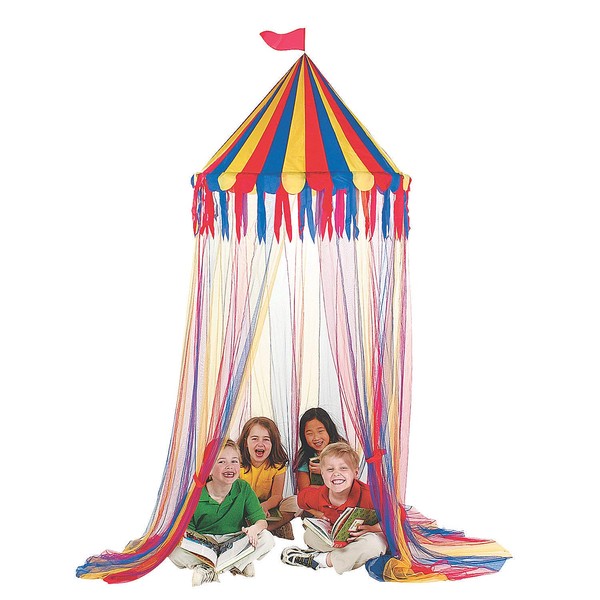 Fun Express Big Top Canopy Tent - 1 Piece - Educational and Learning Activities for Kids