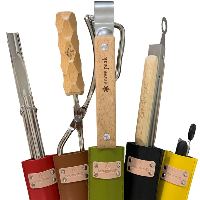 LAGERFEUER Firescissors Cover BBQ Tongs Cover Case (Green)