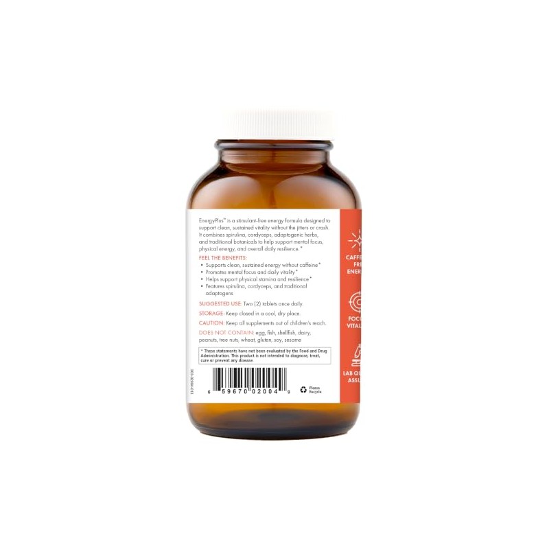 Energy Plus de Pure Essence - Sin cafeína, energía herbal