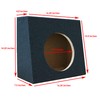 1x Single Sealed Angle 10 Inches Truck Subwoofer Box Enclosure