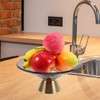 PRETYZOOM Glass Fruit Bowl, 10 Inches Pedestal Bowl, Decorative Footed
