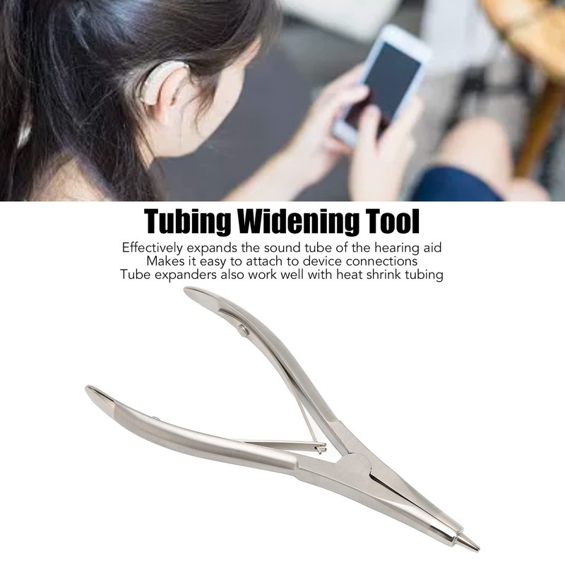Stainless Steel Hose Expander Tool for Hearing Aid Dispenser, Ear