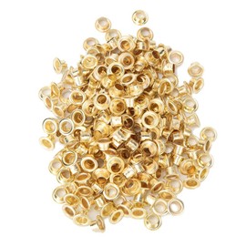 Cikonielf 4 mm Hole Gold Metal Eyelets Scrapbooking Bolt Decoration for Tying Metal Retainer Hole Slot Puncher Paper Card