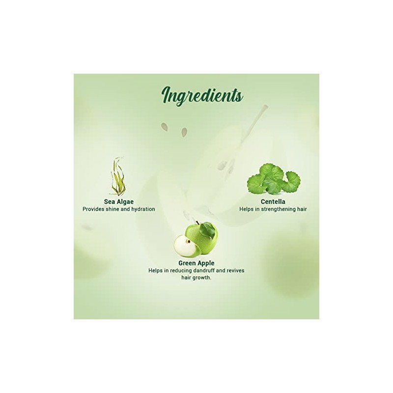 Biotique Green Apple Fresh Daily Purifying Shampoo and Conditioner for