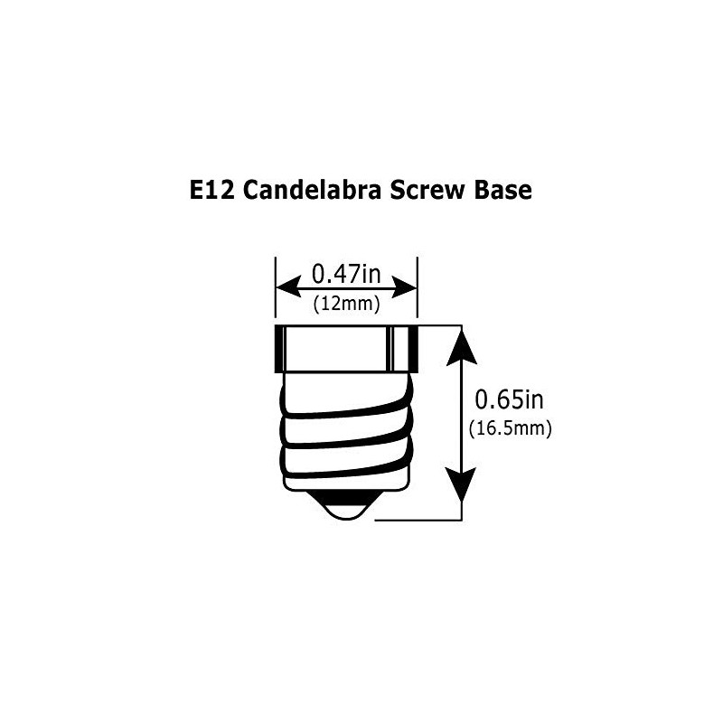 Satco S29922 Candelabra Bulb in Light Finish, 3.88 inches, Clear