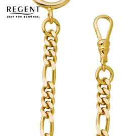 Pocket Watch Chain 5 mm Figaro P48, gold, Glam